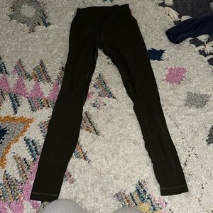 green lululemon align leggings